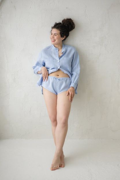 Linen Latex Free French Knickers for Women
