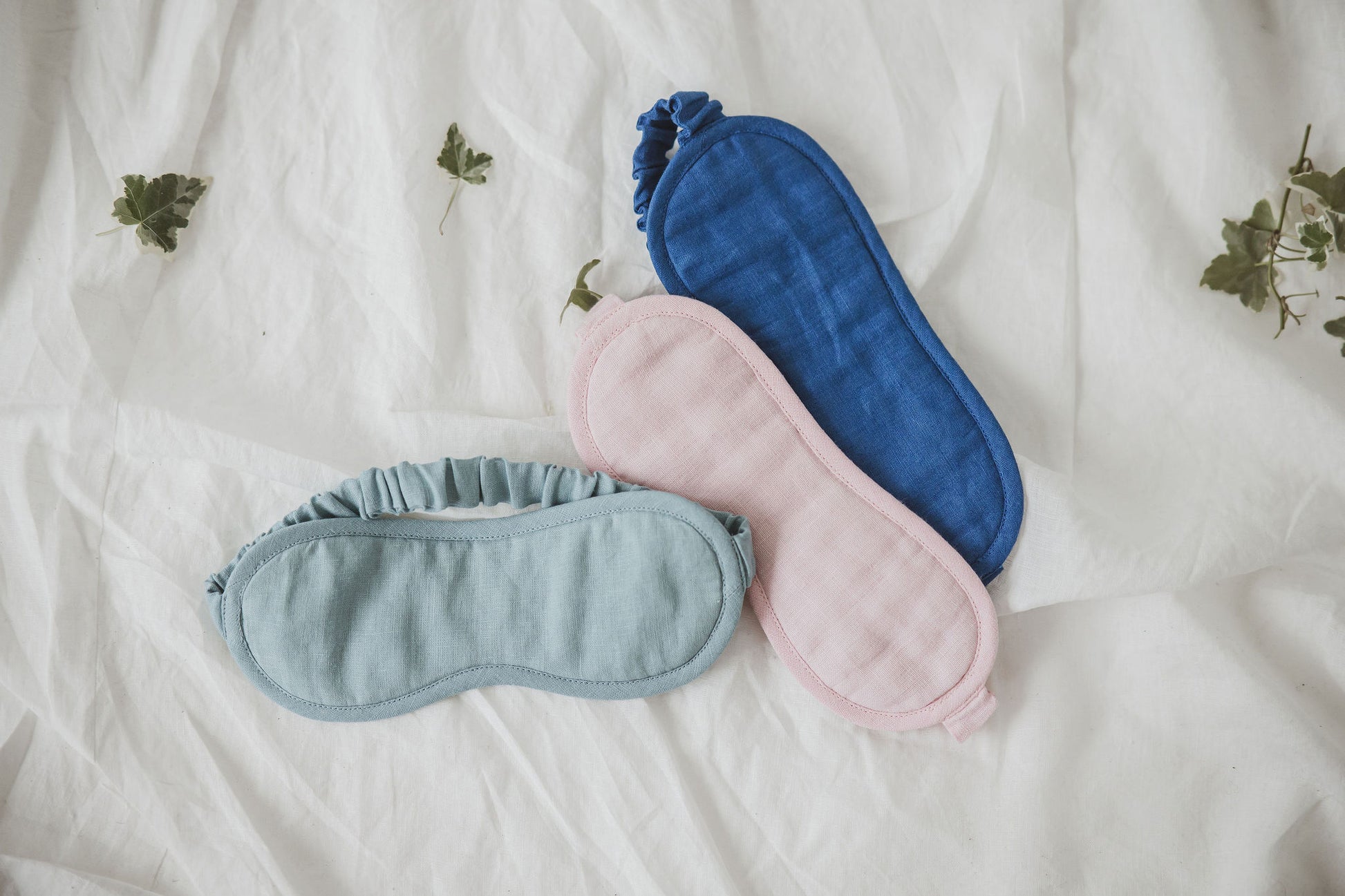 Linen comfortable, cute and beautifully made eyemasks for night sleep, travel, fights, yoga and meditation in various colors