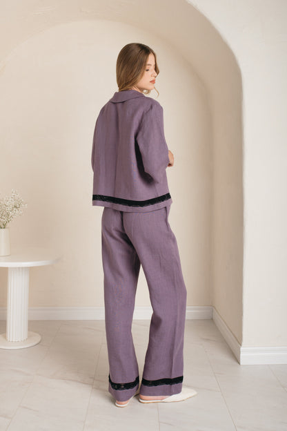 Linen Pajama Set VANESSA For Women