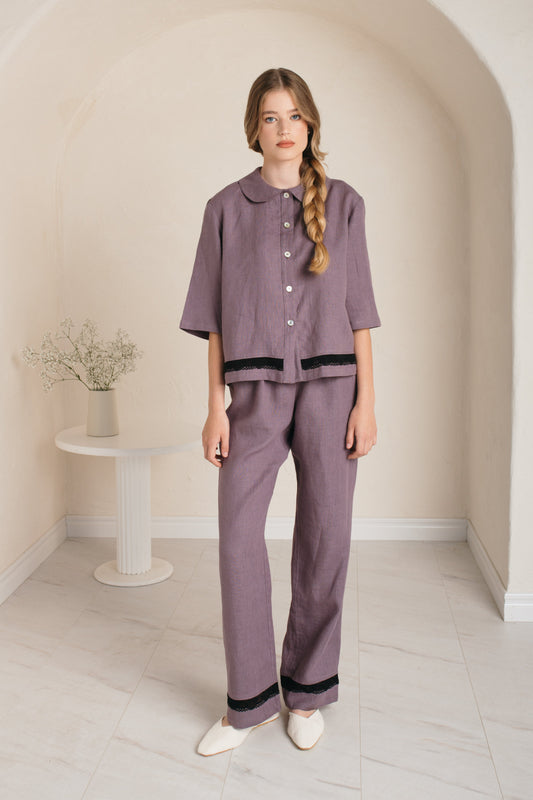 Linen Pajama Set VANESSA For Women