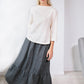 Linen Skirt PEASANT With bottom Frill