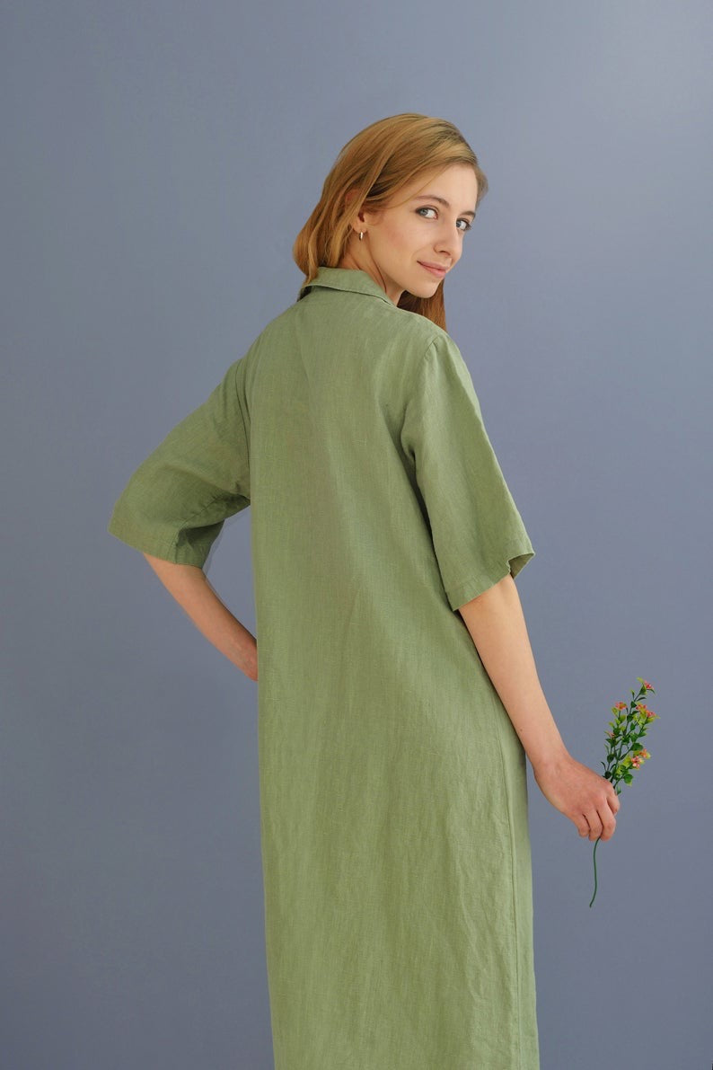 Linen Long Dress LAURA