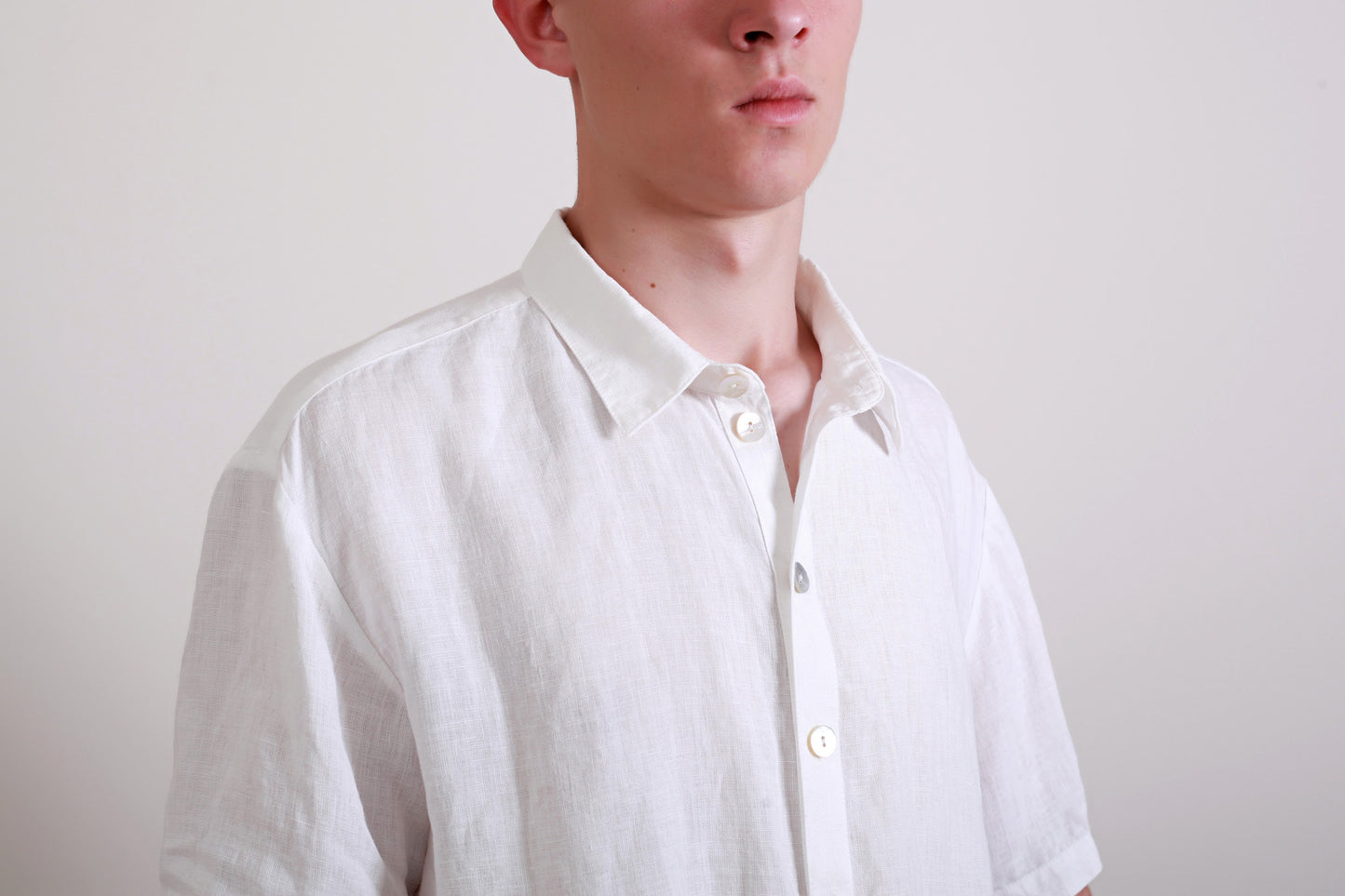 Men’s Linen Short Sleeve Shirt CHARLIE – Lightweight Summer Button Up