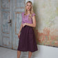 Linen Sleeveless Top ELLA-2 with Round Neck