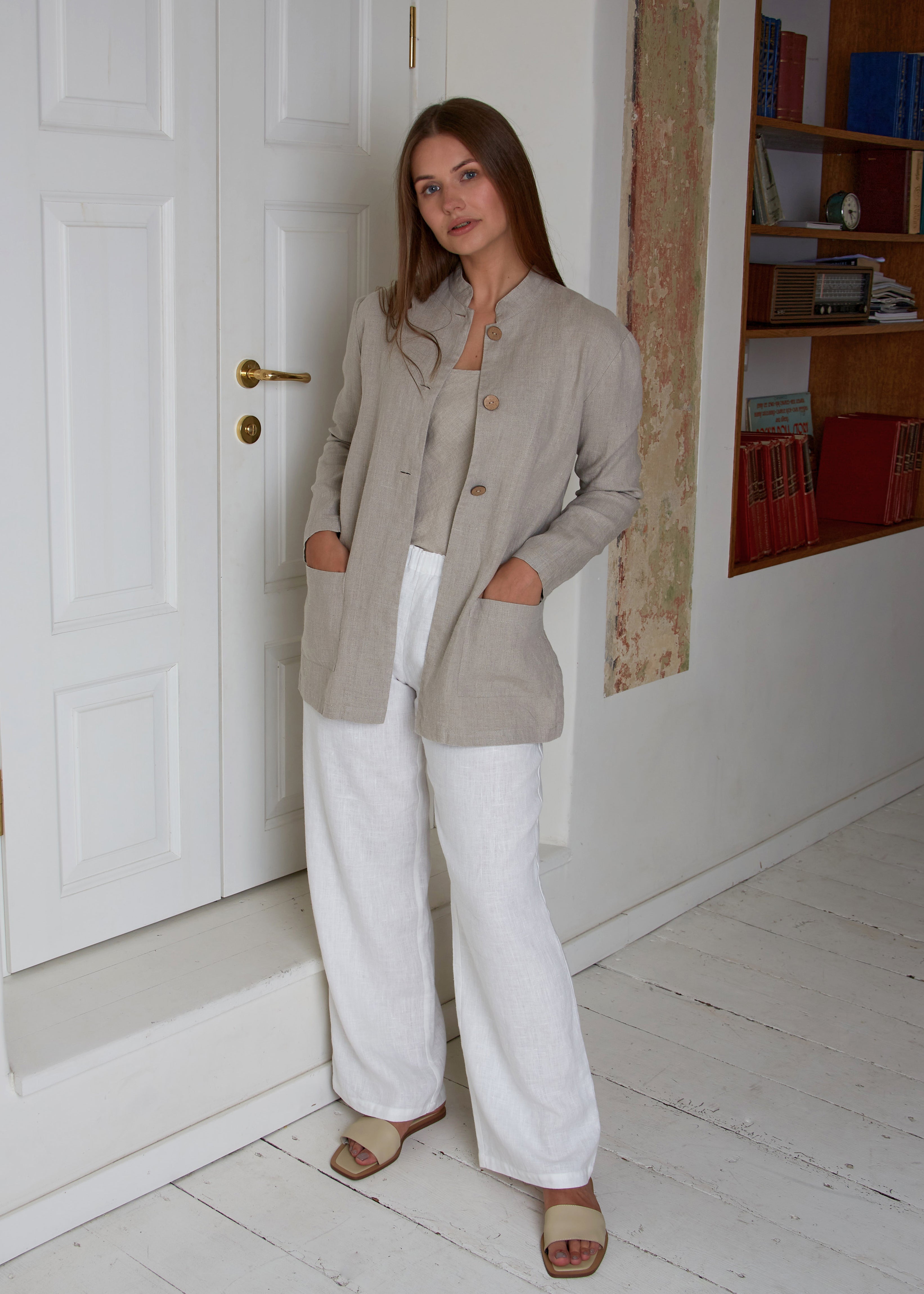 Linen coats sale & jackets