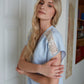 Linen Long Dress AMELIA with Laced Front