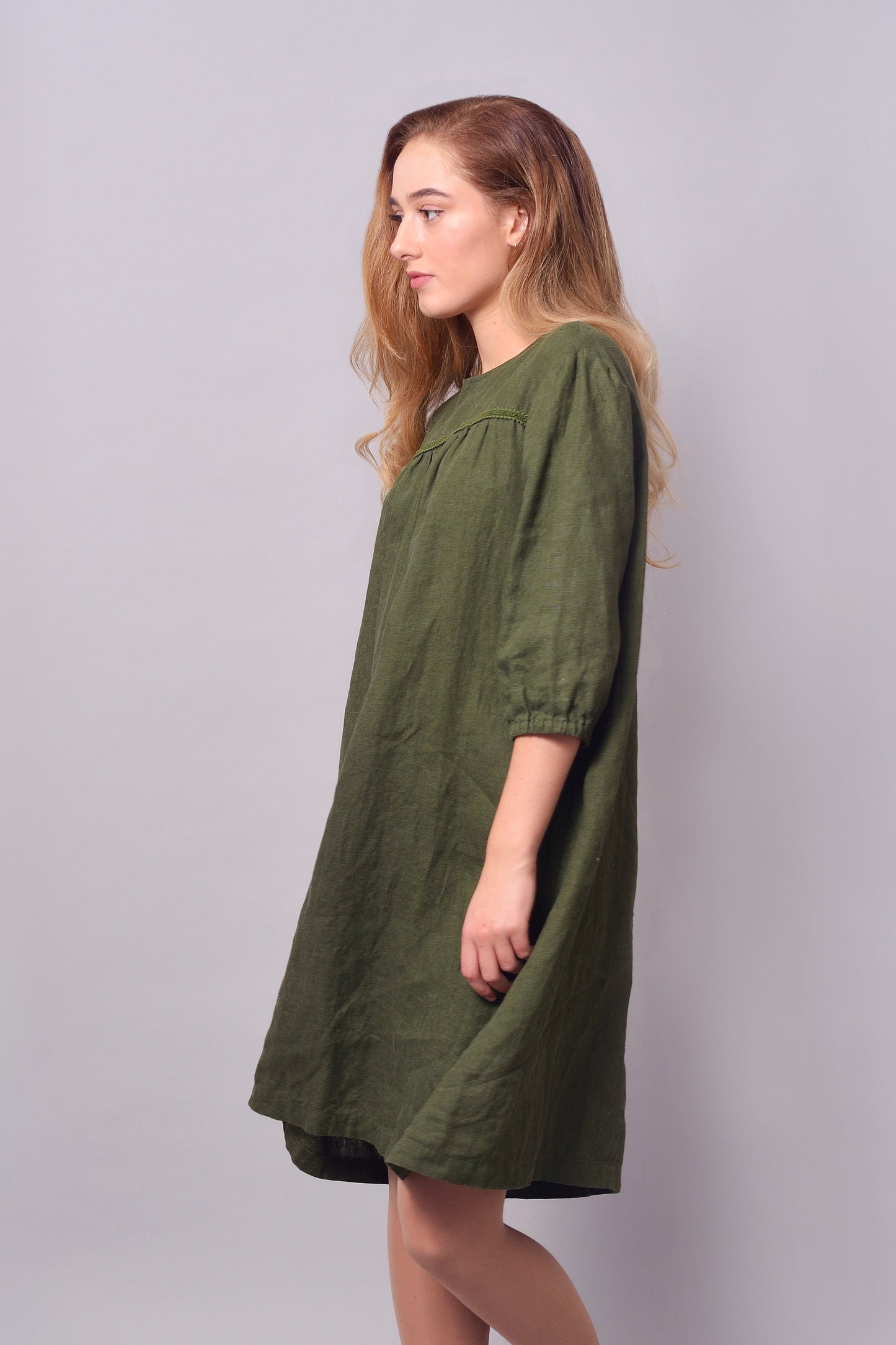 Linen Dress - Tunic VIRGINIA Natural