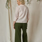 Linen Blouse with Peter Pan Collar in White
