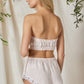 Linen Rose French Knickers High Rise with Lace Back