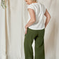 Linen Sleeveless Top ELLA-2 with Round Neck
