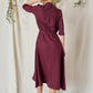 Linen Shirt Dress LYDIA in Marsala Color