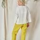 Linen Oversize Blouse BOHO with Lace