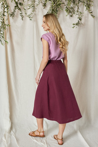 Long Skirt CLEO with Buttoned Front