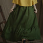Linen Skirt PEASANT With bottom Frill
