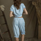 Linen Ruffle Bloomers ANASTASIA Knee Length/ Victorian Style Underwear