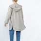 Linen Long Hooded Shirt TARA Laced