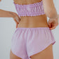 Linen Underwear Set / French Knickers and Ruffled Bandeau