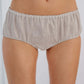 Full Brief Linen Panties/Knickers River Midi Rise with Lace At Sides