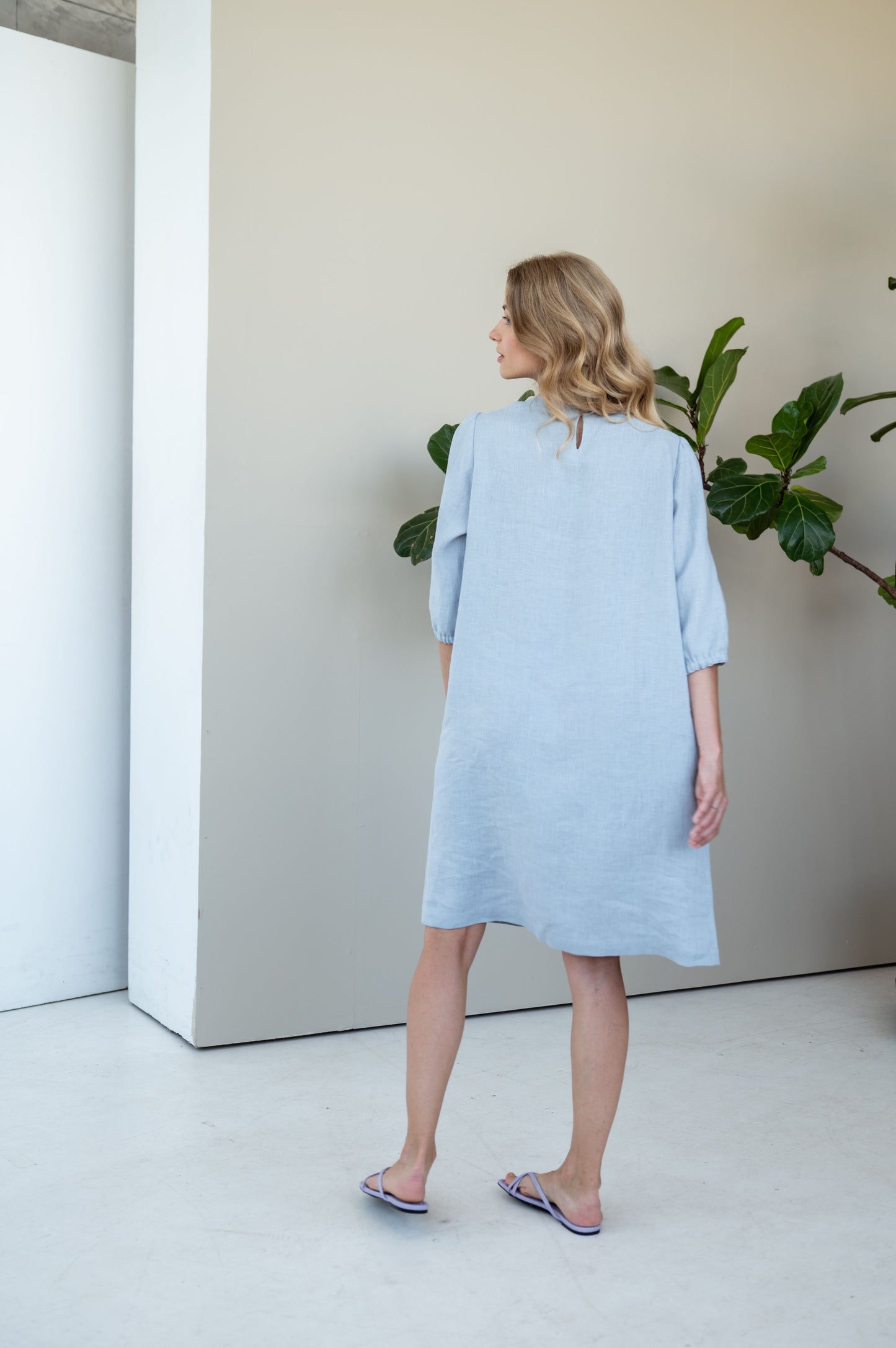 Linen Dress - Tunic VIRGINIA Natural