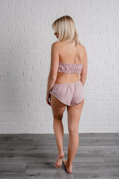 Linen French Knickers/ Luxury Organic Underwear for Her