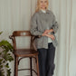 Linen- Wool Gray Shacket BERKLEY Oversize Fit