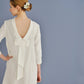 Linen Dress ALLEGRA With Open Back and Big Bow