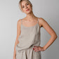 Linen Pajama Set For Women ISABELLA/ Cami and Cropped Wide Pants