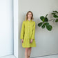 Linen Long Sleeve Oversize Shirt Dress THERESA