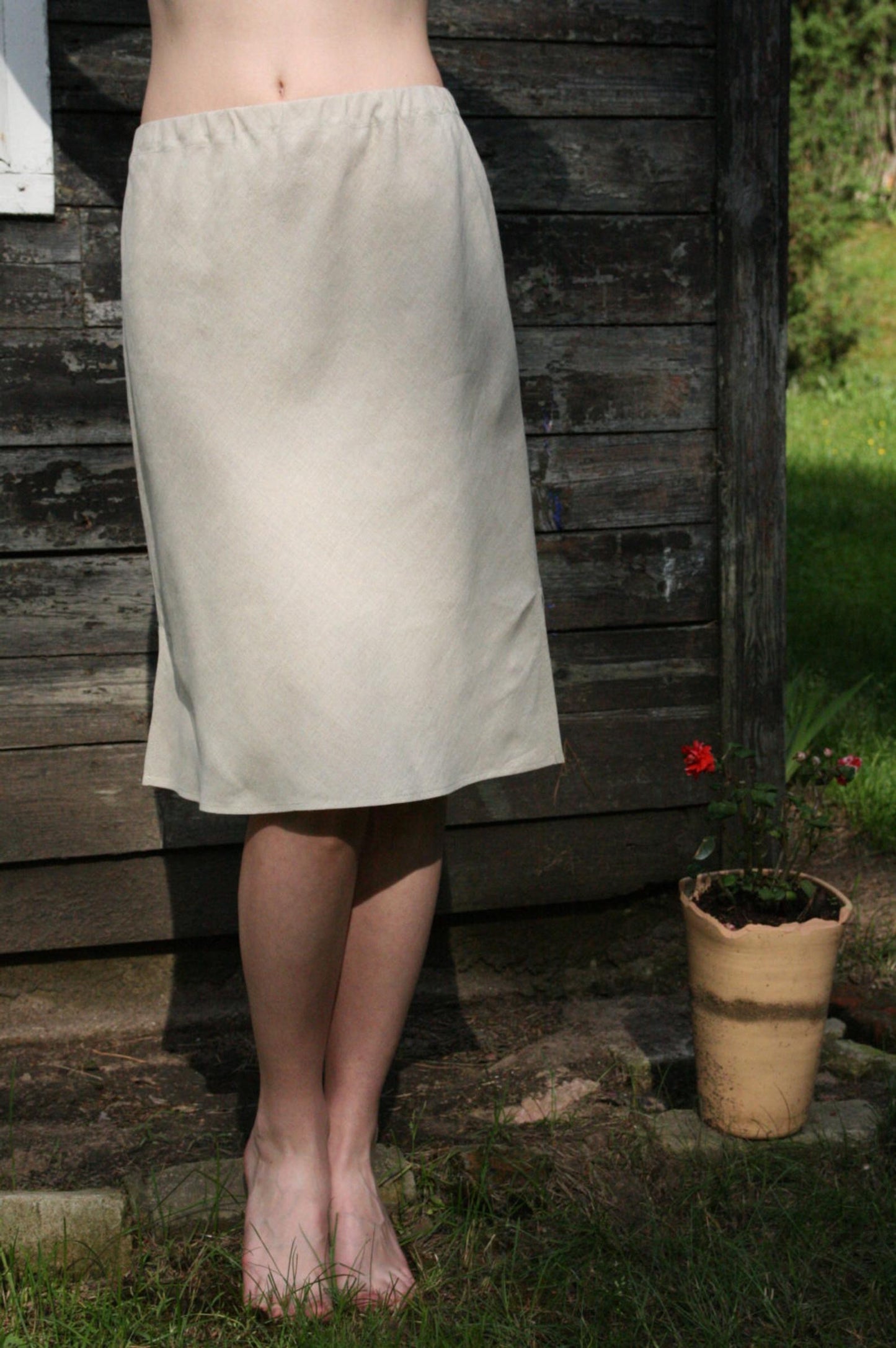 Linen Half Slip/Petticoat Fitted