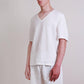 Linen White Summer Pajama for Men/ Shorts and Short Sleeve Top for Him