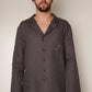 Linen CLASSIC Men's Pajama Personalized with Initials Embroidered by Hand/ Luxurious Men's Loungewear