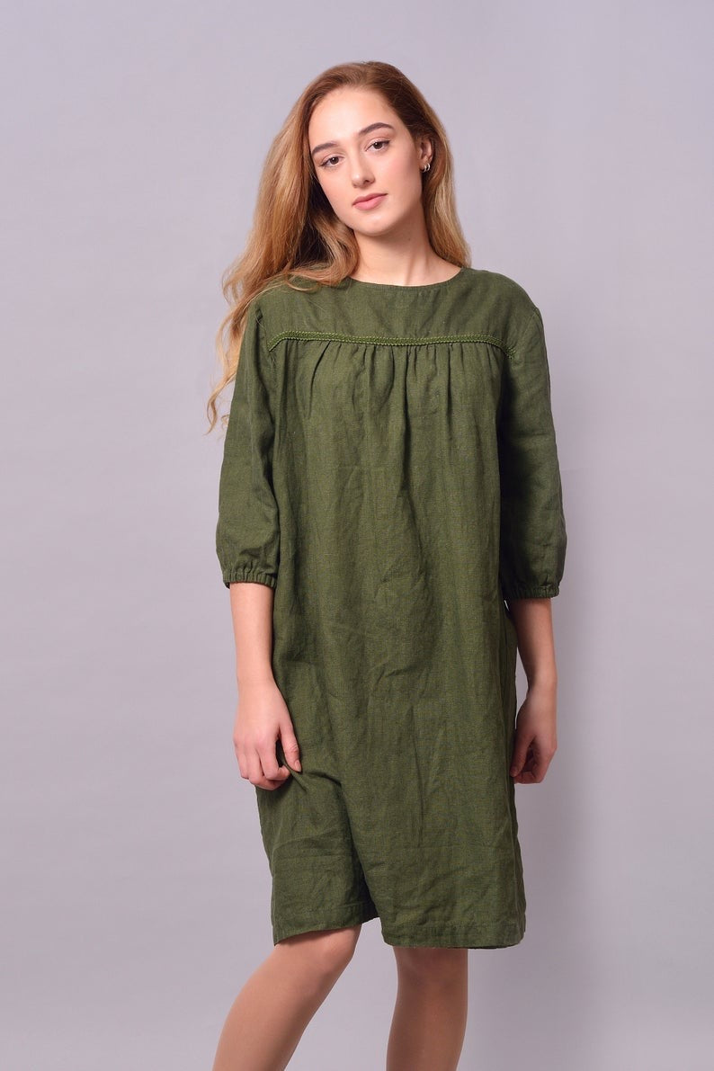 Linen Dress - Tunic VIRGINIA Natural