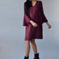 Linen Dress SYLVIA With Flared Sleeves