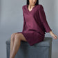 Linen Dress SYLVIA With Flared Sleeves