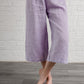 Linen Pajama Set For Women ISABELLA/ Cami and Cropped Wide Pants