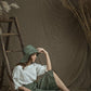 Linen Cropped Pants TORI in Midi Length