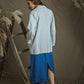 Linen Long Stright Skirt NORA with Back Split