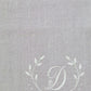 BE PERSONALIZED/ Monogram Your Initials On Your Shirt, Pajama , Bag Or Any Other Clothing/ Embroidered By Hands Monograms/
