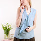 Linen Blouse JULIA Sleeveless With Front Bow