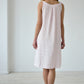 Linen Long Gown ROSIE LACED Sleeveless