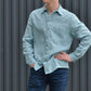 Linen Classic Shirt For Men with Long Sleeves