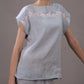 Linen Top Laced CHARLOTTE Sleeveless