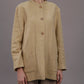 Linen Long Oversized Blazer STELLA with Stand