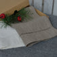 Linen Towel Natural With Drawnwork/ Organic Towel Vintage Handstitched/ Linen Hand Towel Hygge/ Luxury Christmas Linen Gift