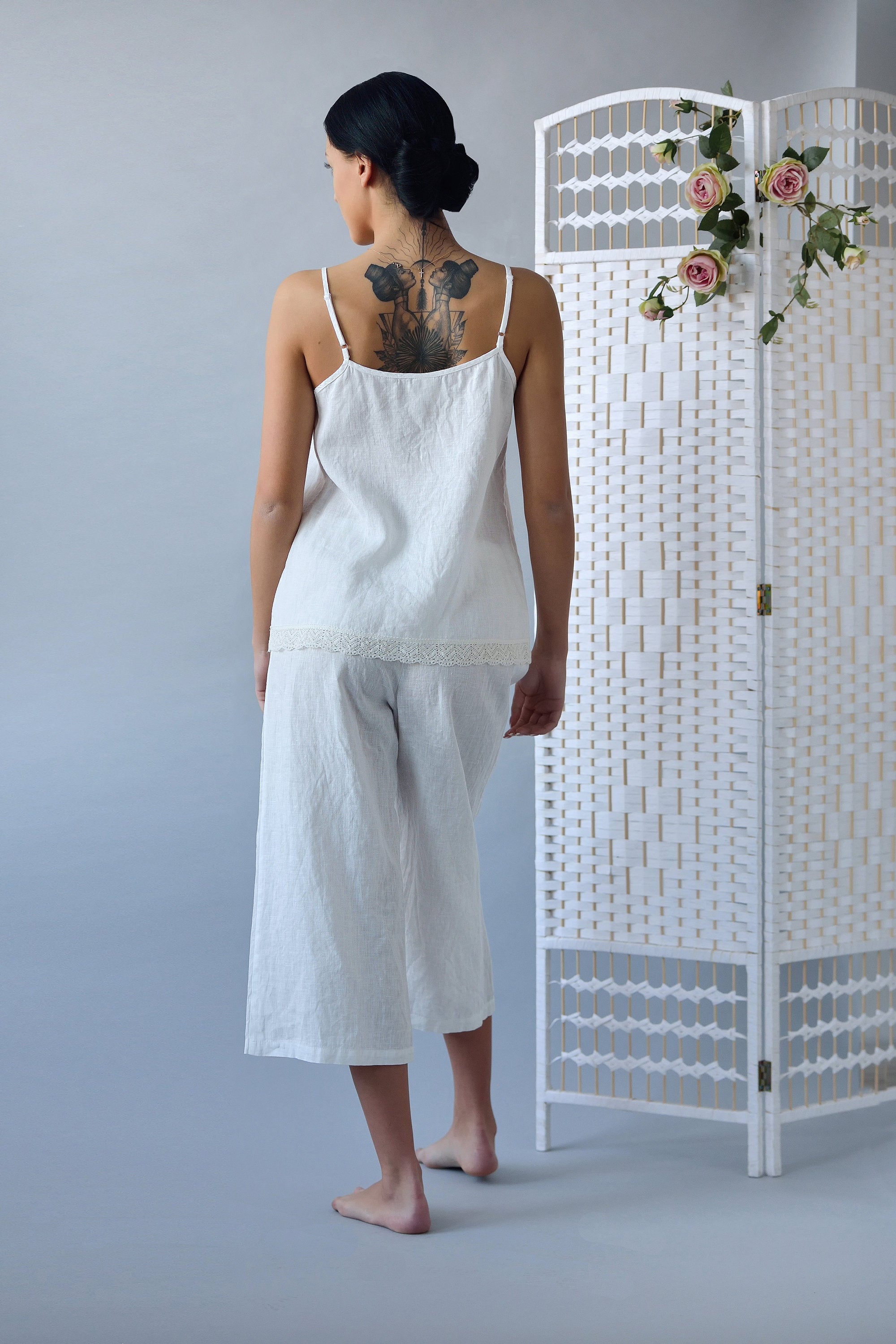 Pure linen 2024 nightwear