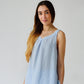 Linen Long Gown ROSIE LACED Sleeveless