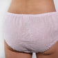 Linen Panties Women's Midi Rise with Laced Front