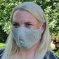 Occasional Linen Face Mask Laced/ Reusable Organic Mask With filter pocket