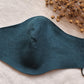 Linen Face Mask for Adults/ Reusable Organic Mask With Filter Pocket