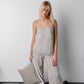 Linen Pajama Set ISABELLA LACED with Pure Linen Lace